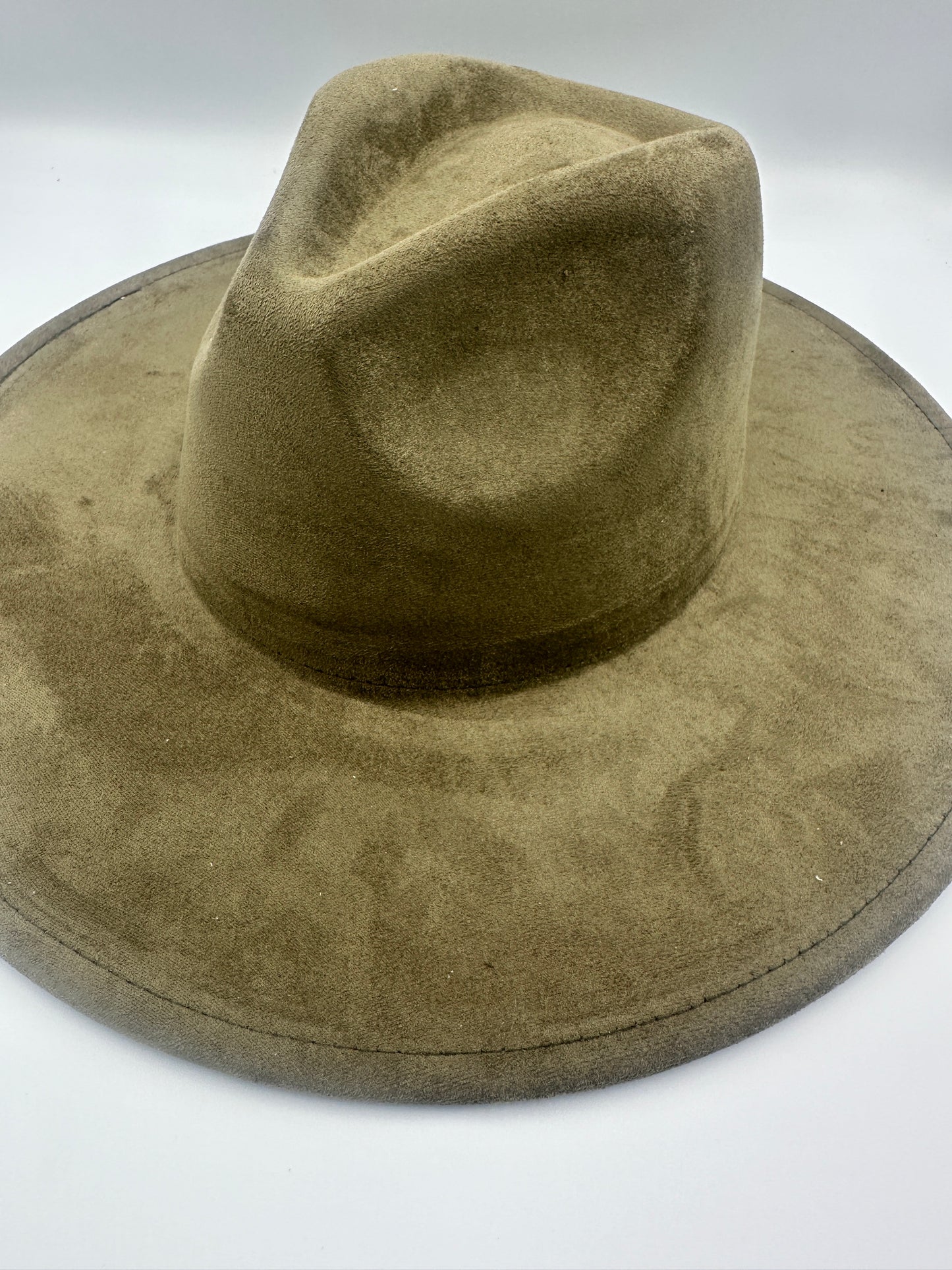 Suede Rancher Hat - Olive