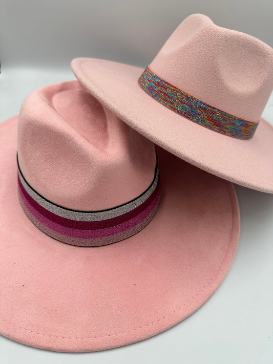 Suede Rancher Hat - Pink