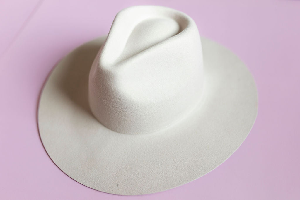 Wool Rancher Hat- Ivory
