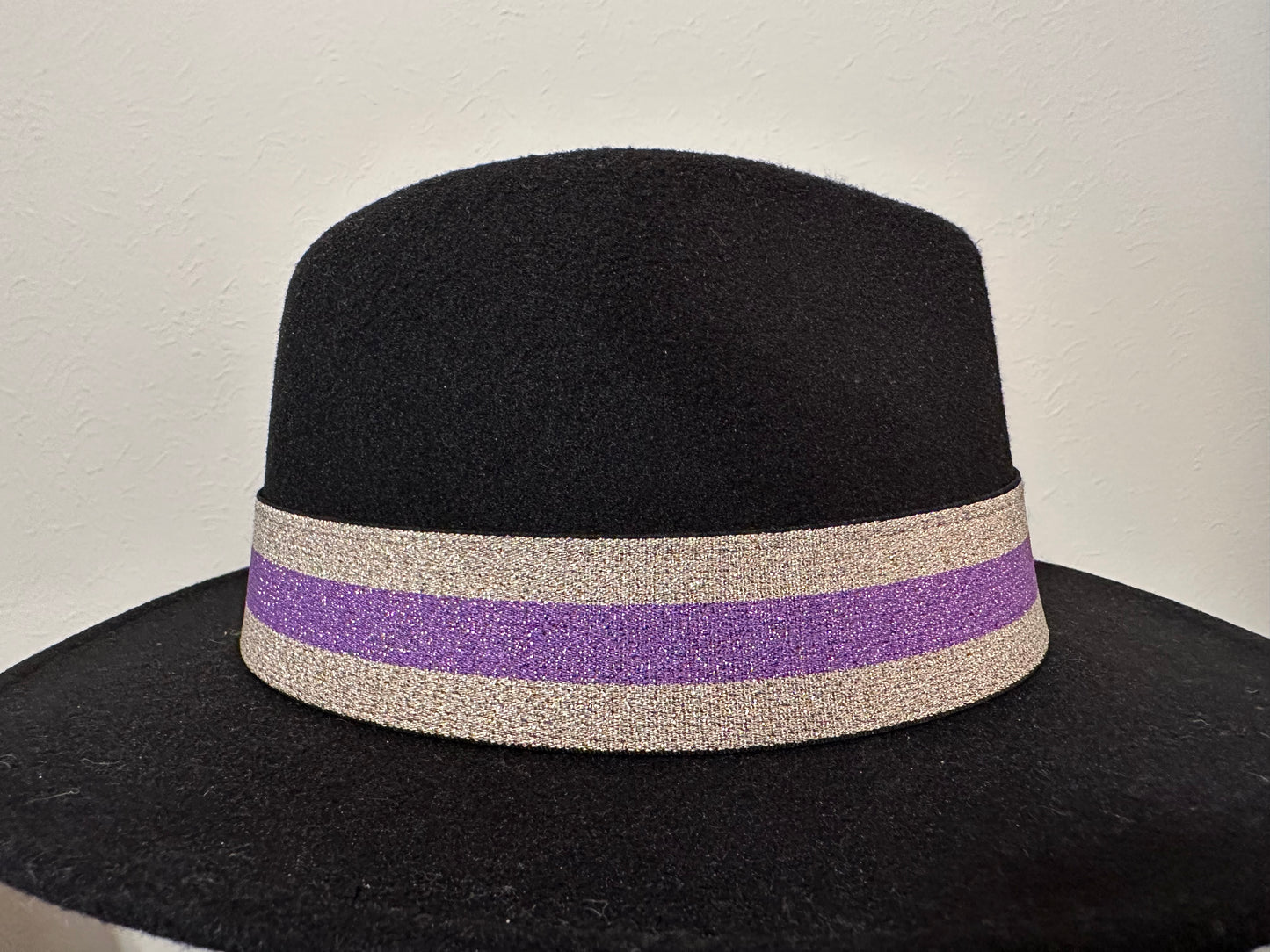 1.5” Purple & Gold 3-Stripe Hat Band