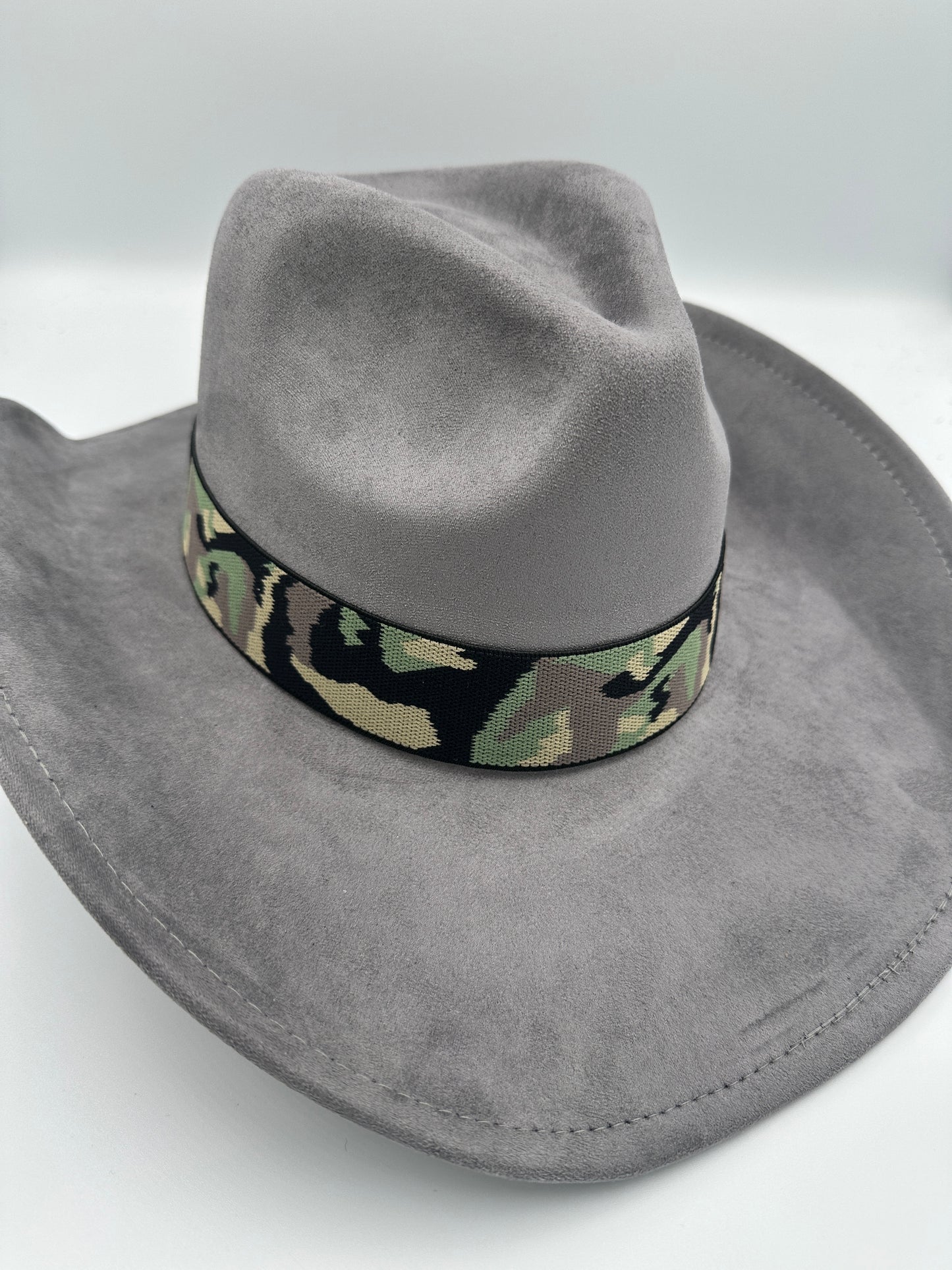 Suede Western Rancher - Gray