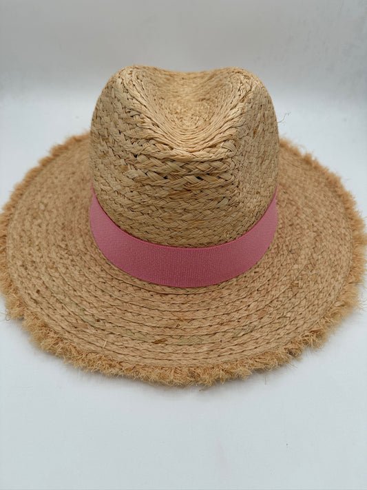 1.5” Pink Dotted Shimmer Hat Band