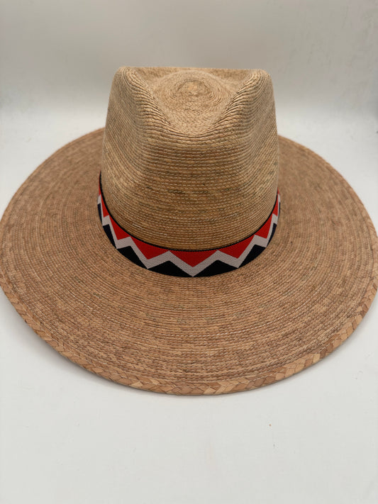 1” Red, White & Navy Chevron Hat Band