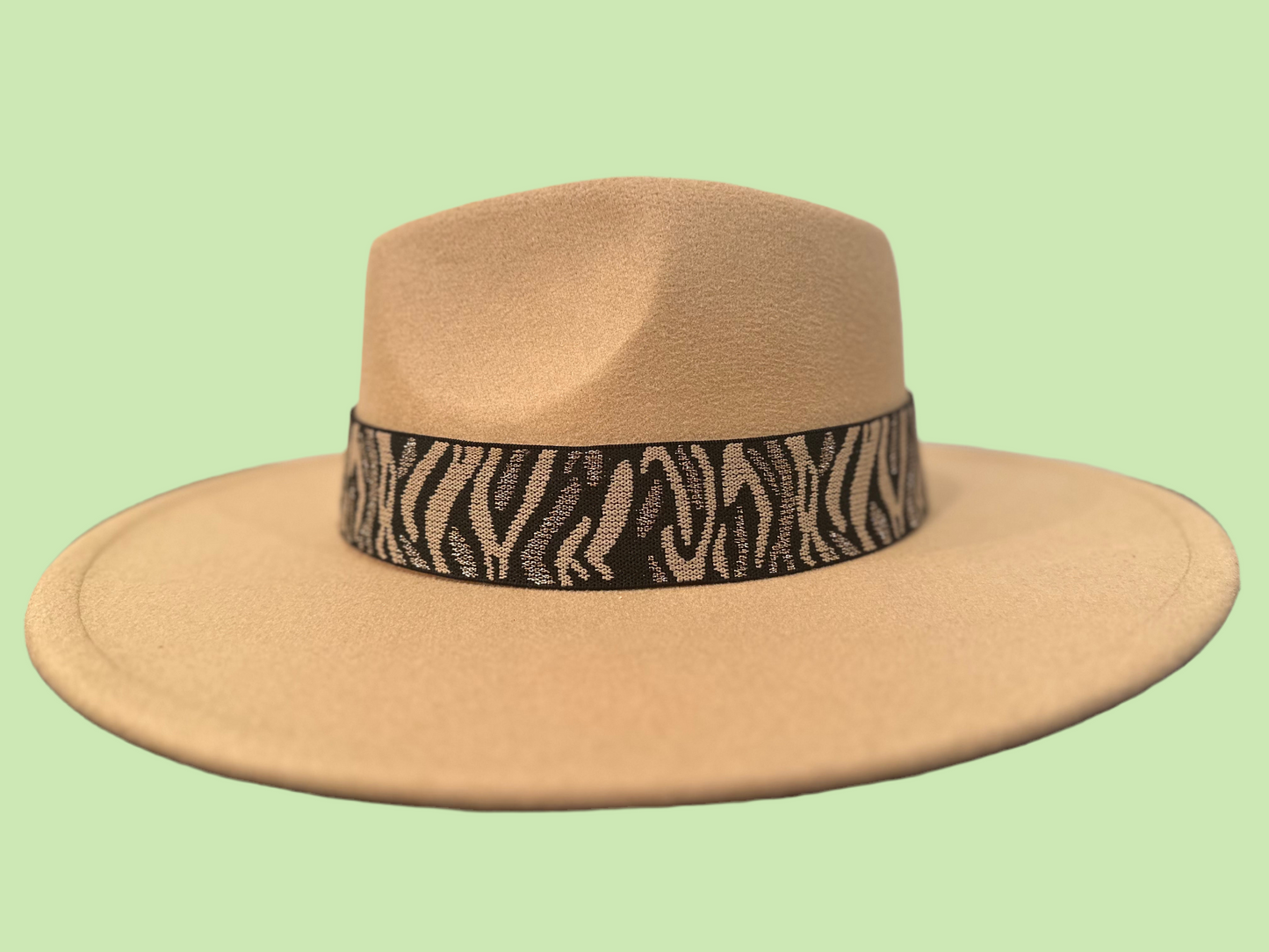 1.5” Sparkle Tiger Stripe Hat Band