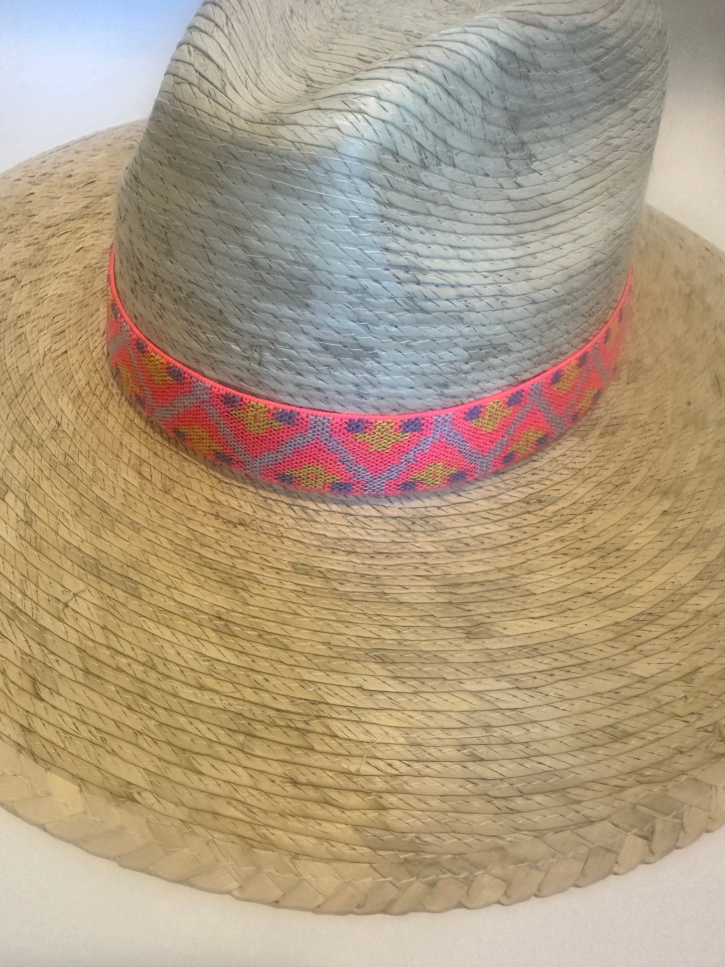 2” Neon Pink Aztec Hat Band