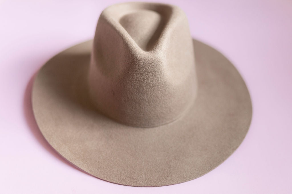 Wool Rancher Hat- Taupe