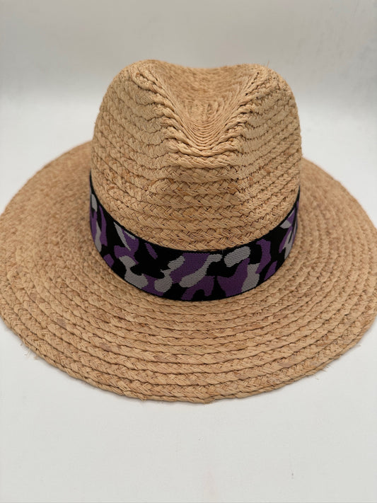 1.5” Purple Camo Hat Band