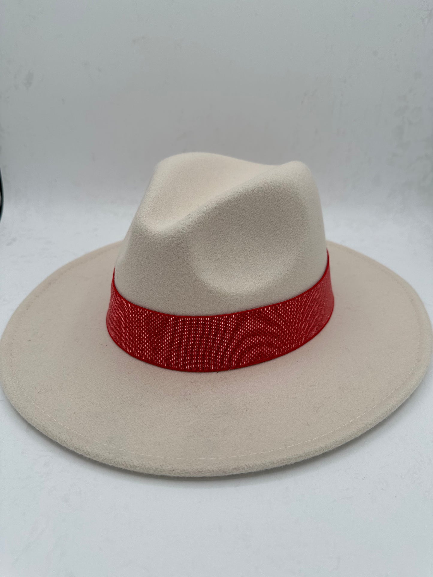 1.5” Red Dotted Shimmer Hat Band