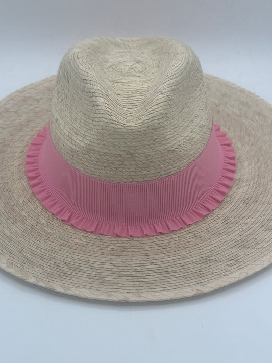 2” Bubblegum Pink Ruffle Hat Band