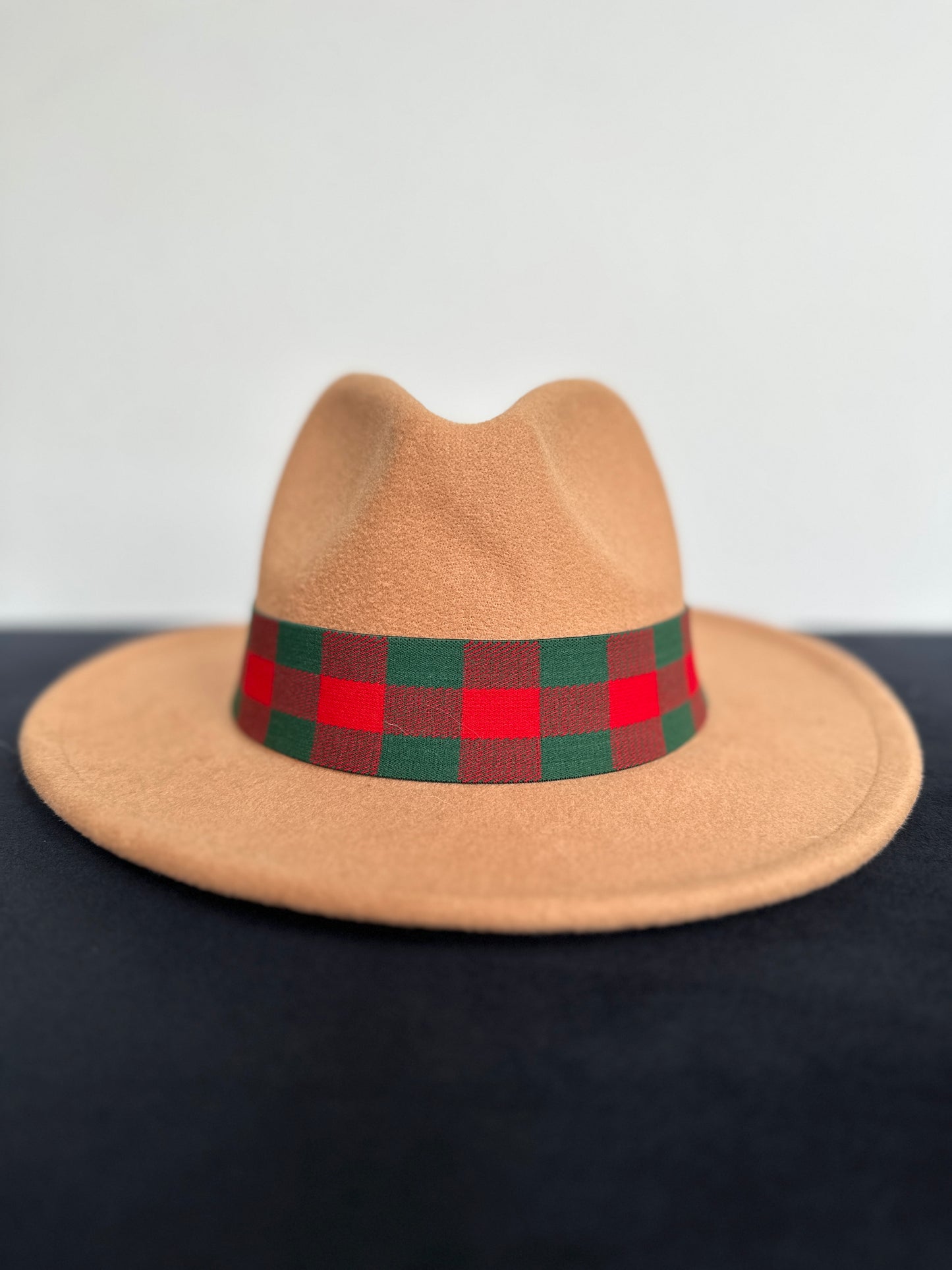 1.5” Reversible Red and Green Gingham