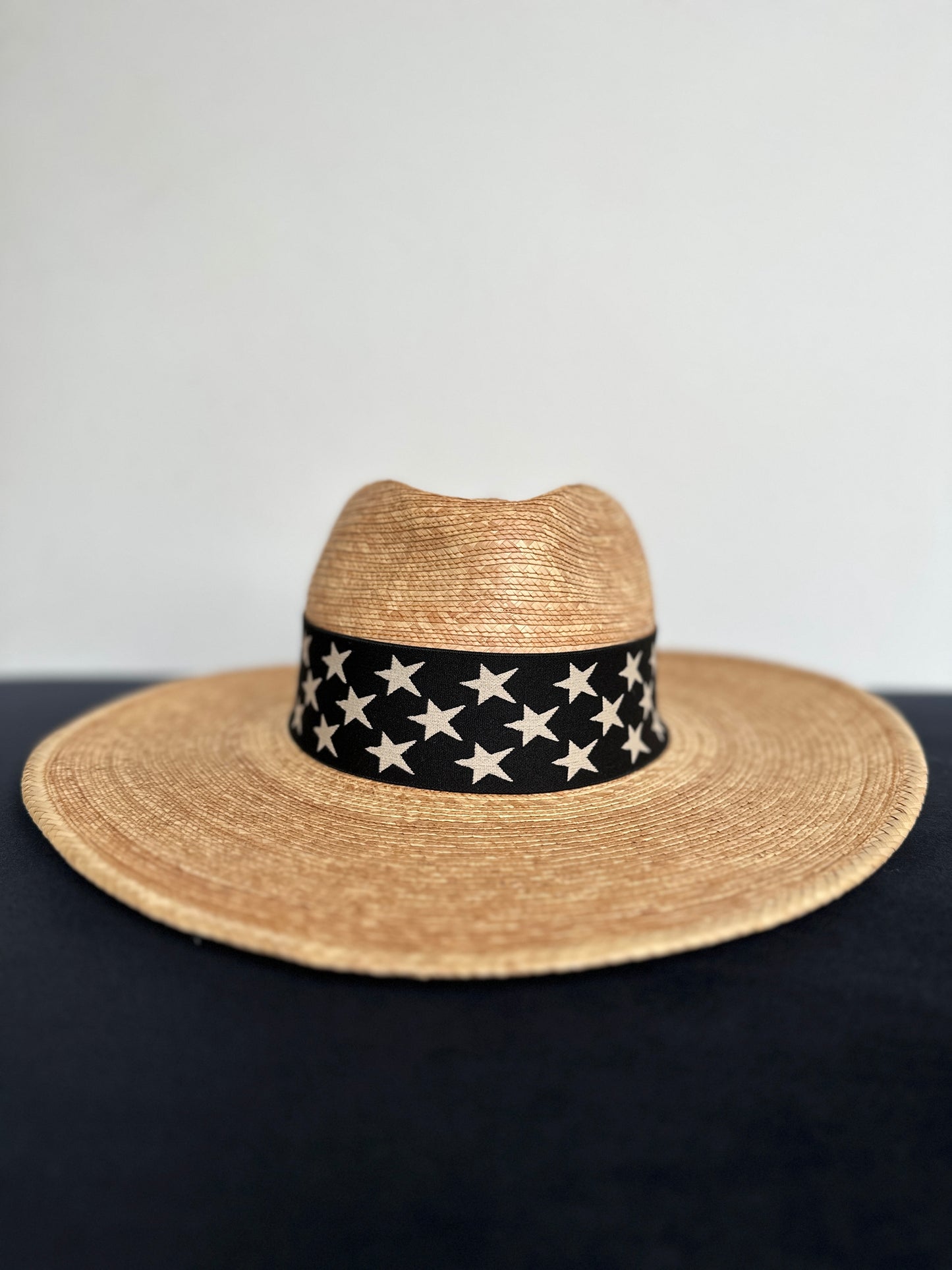 2” Reversible Black and Tan Stars Hat Band