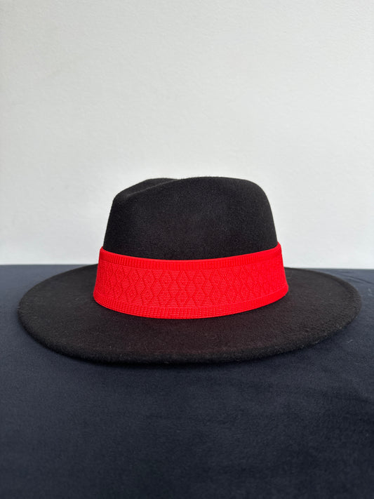 2” Red Jacquard Hat Band