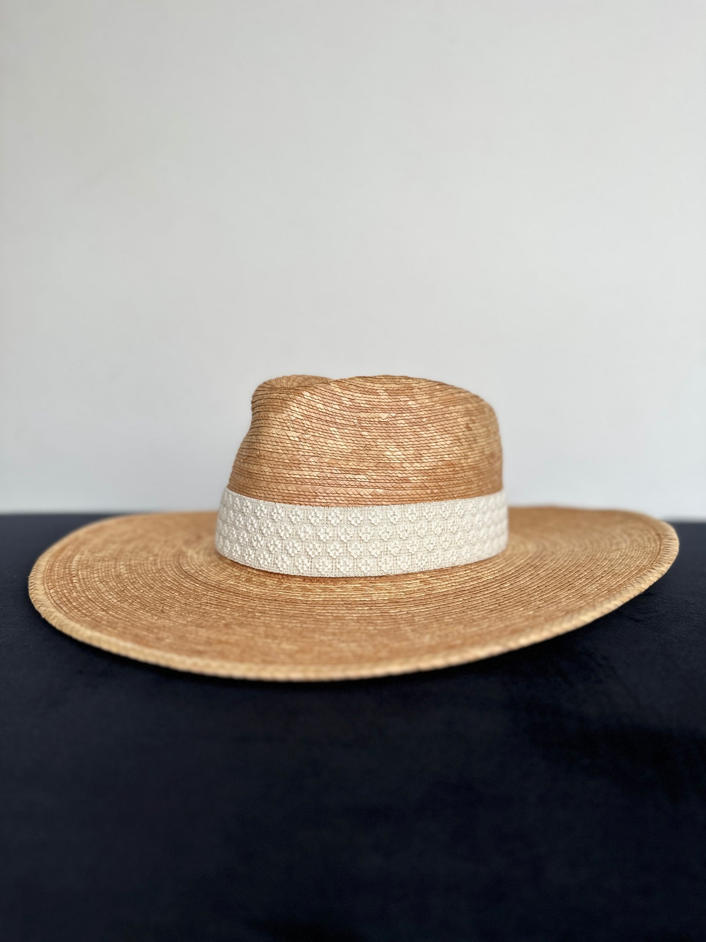 1.5” Ivory Textured Hat Band