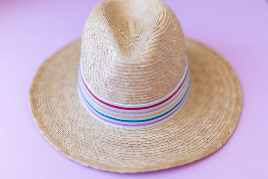 1.5” Silver MultiStripe Hat Band