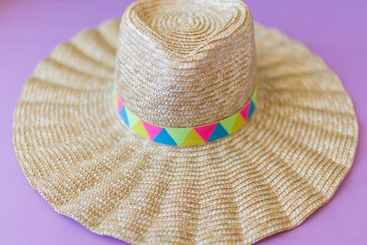 1” Neon Triangle Hat Band