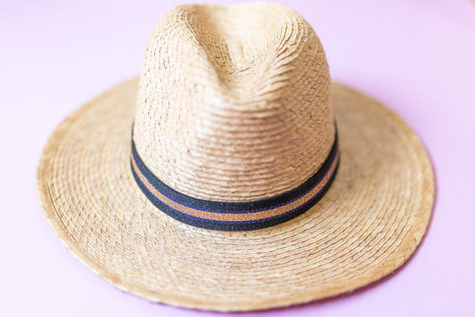 1” Black w/ Purple and Gold Hat Band
