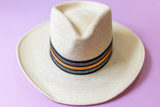 1.5” Black & Copper Striped Hat Band