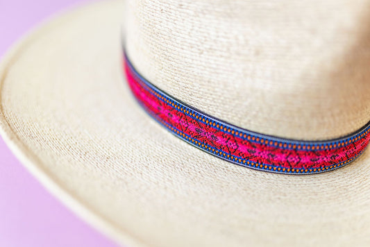 1” Red & Navy Aztec