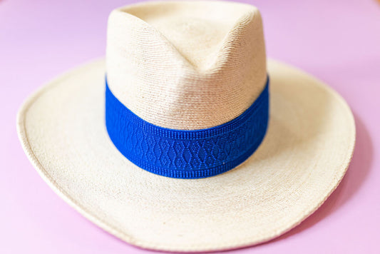 2” Blue Jacquard Hat Band