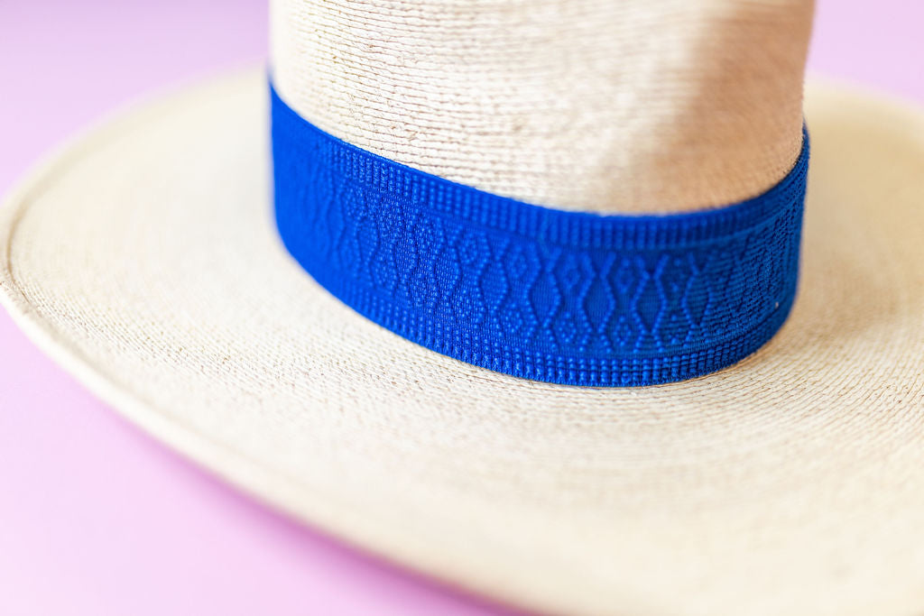 2” Blue Jacquard Hat Band