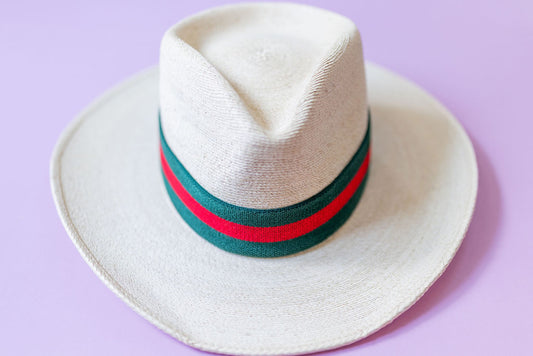 1.5” Green and Red 3-Stripe Band
