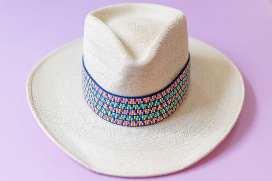 2” Pastel Checkerboard Hat Band