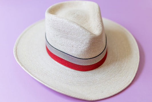 1.5” Red & Gold 2-Stripe Hat Band