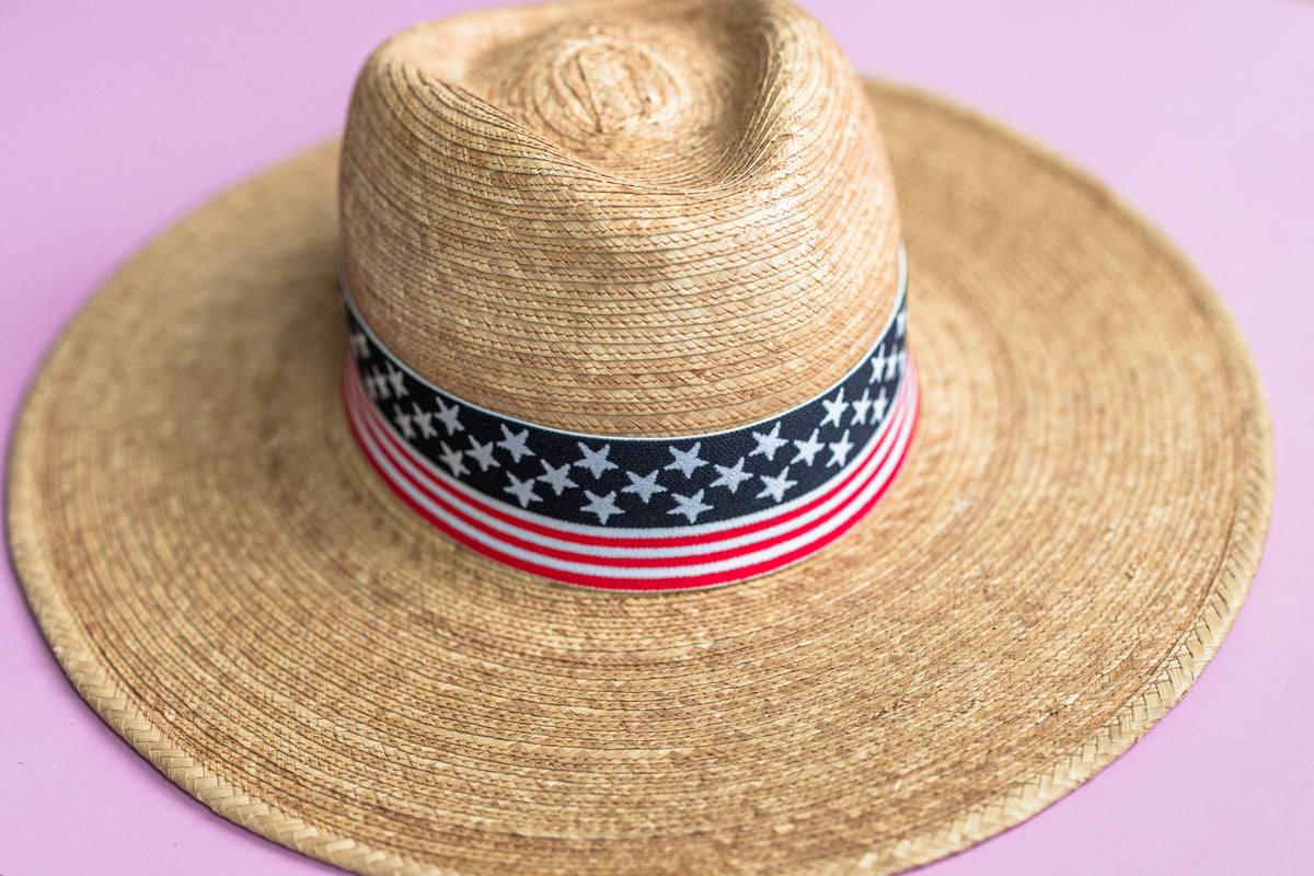 1.5” Stars & Stripes Hat Band – Bandette Bands