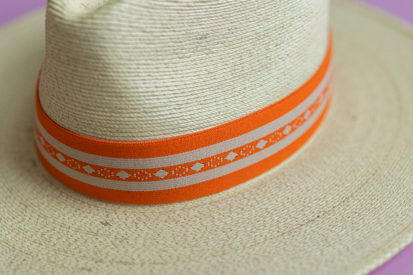 1.5” Orange and Cream Diamond Band