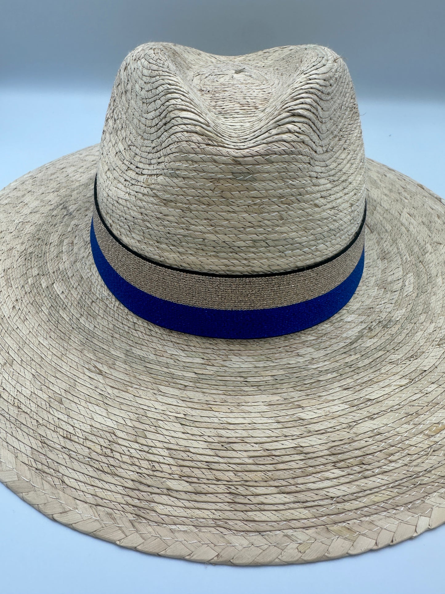 1.5” Blue & Gold 2-Stripe Hat Band