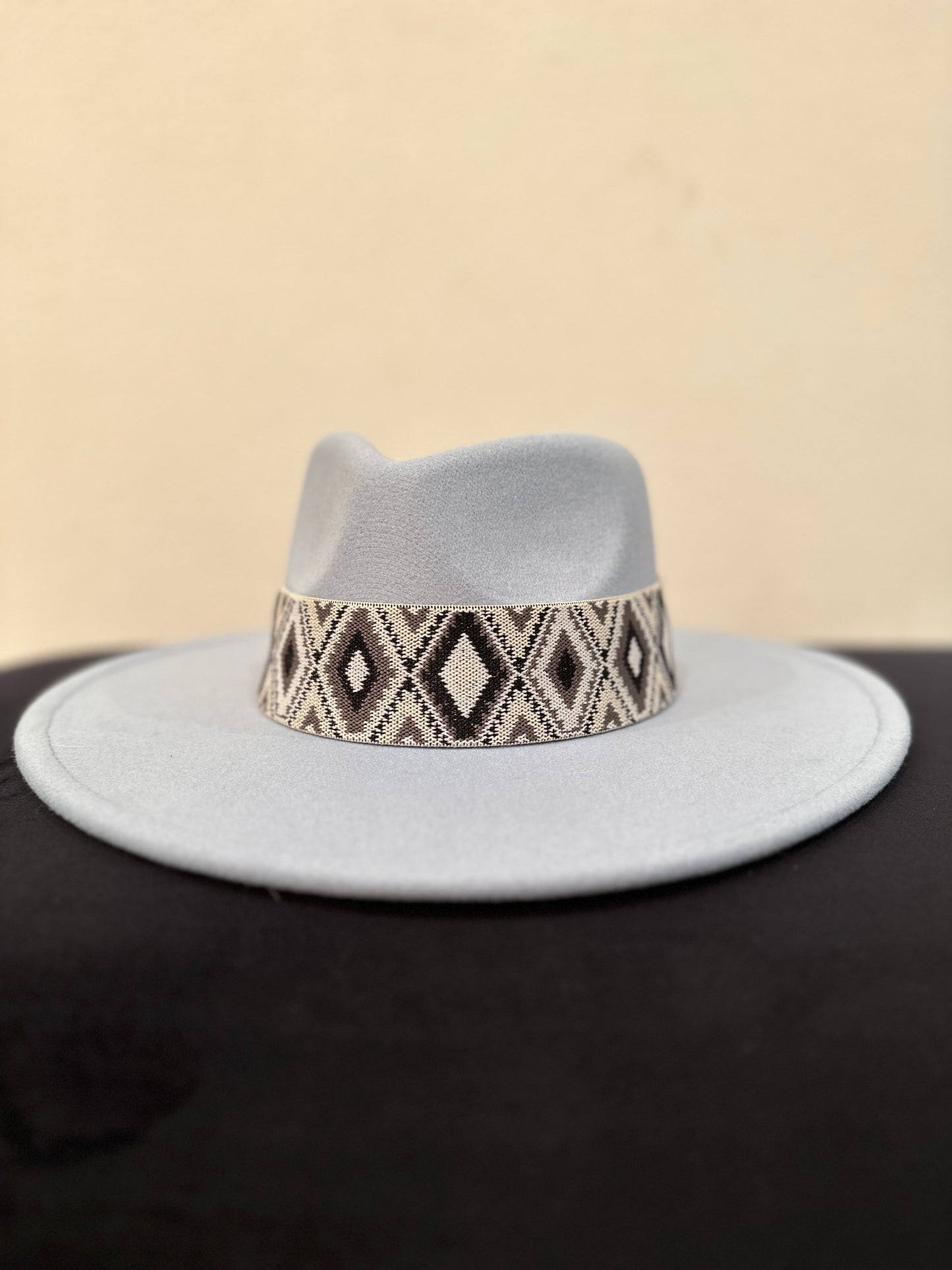 2” Gray Aztec Hat Band