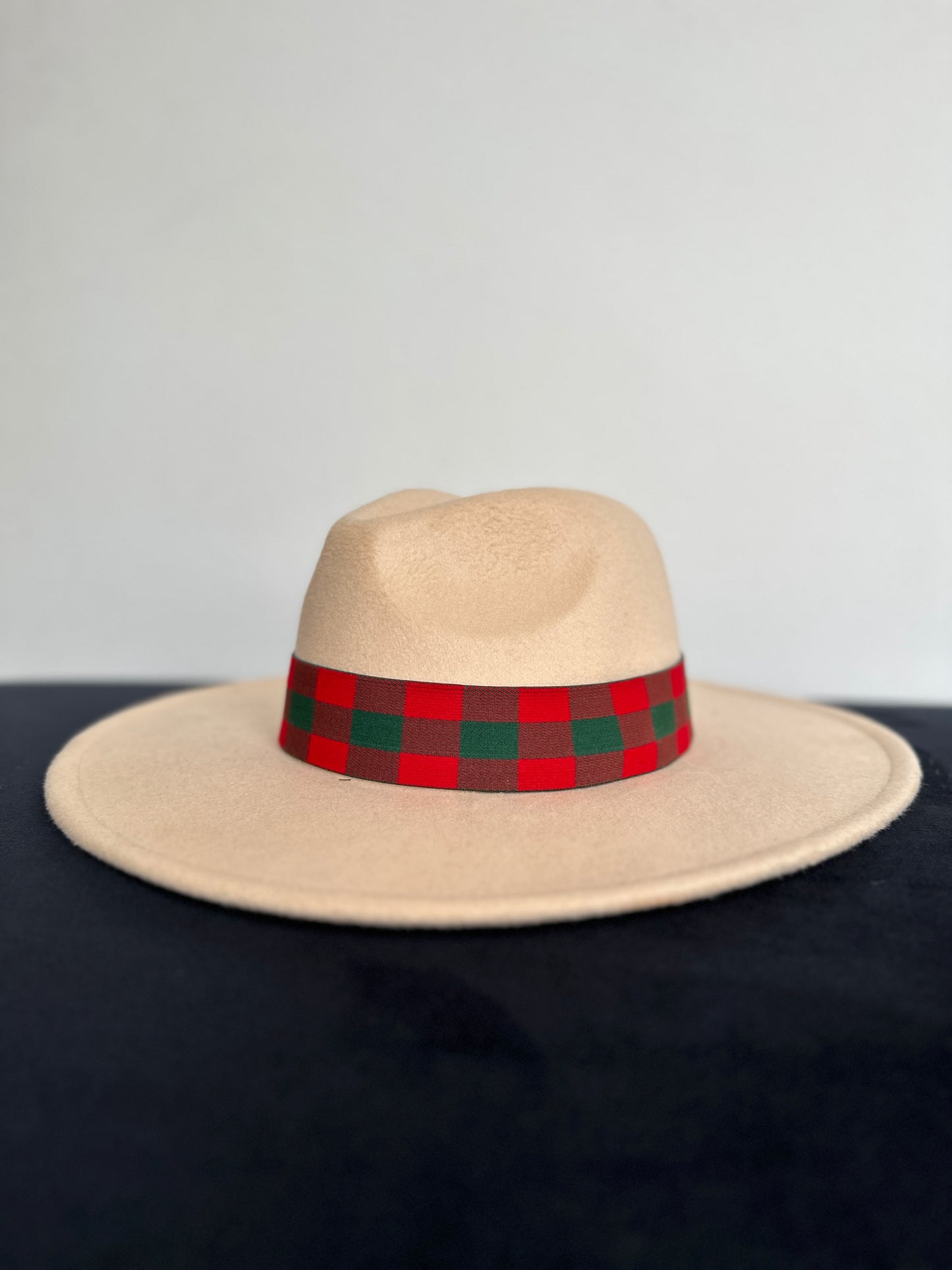 1.5” Reversible Red and Green Gingham