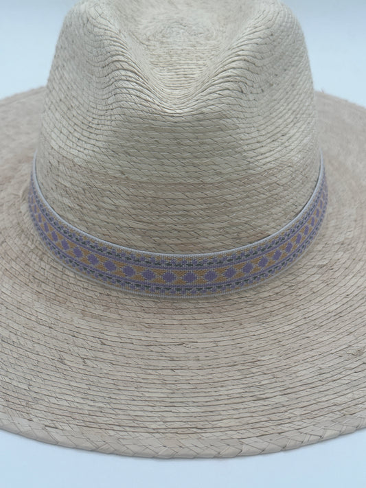 1” Purple & Gold Aztec Hat Band