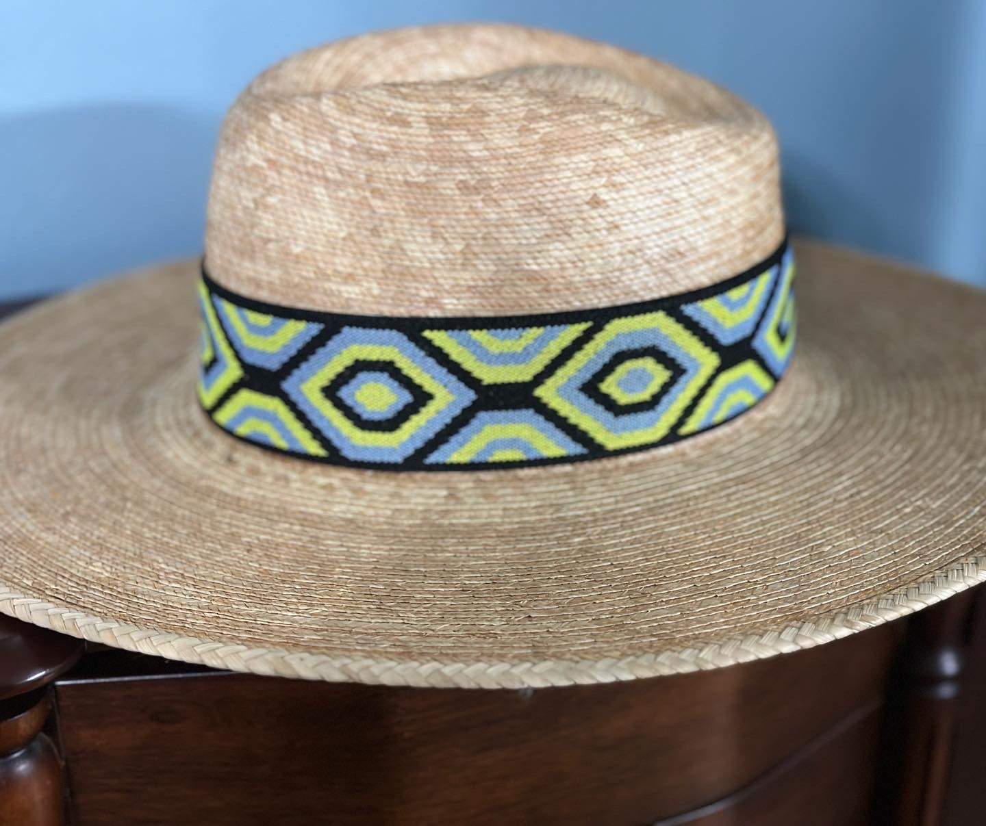 2” Lime Hexagon Hat Band