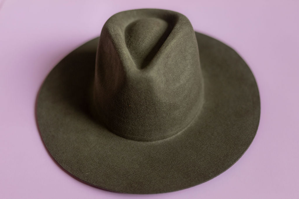 Wool Rancher Hat- Olive