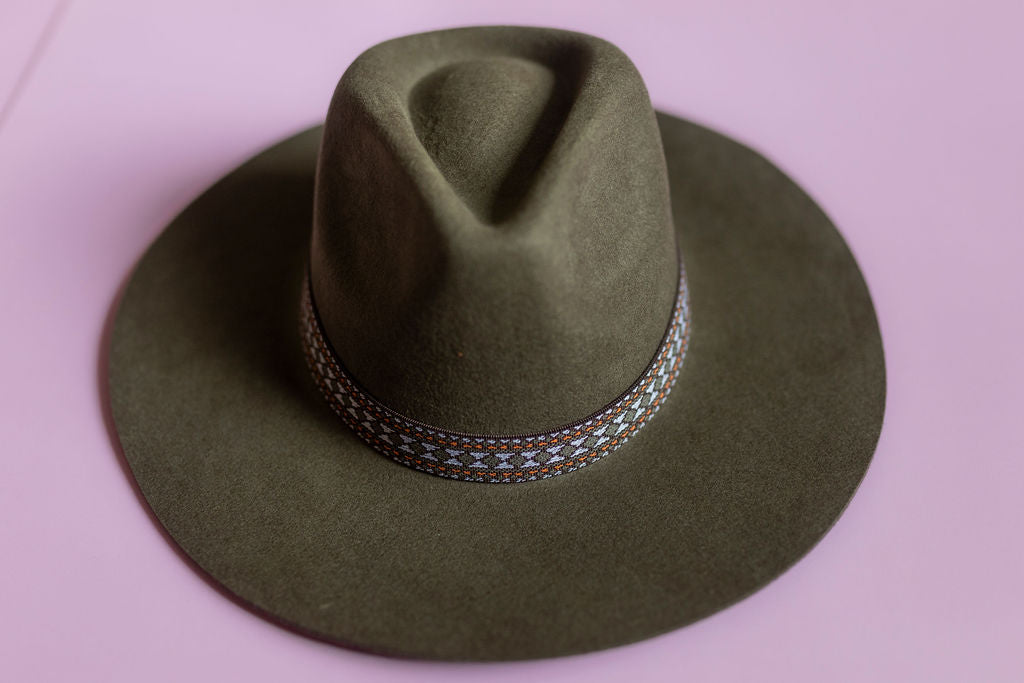 Wool Rancher Hat- Olive