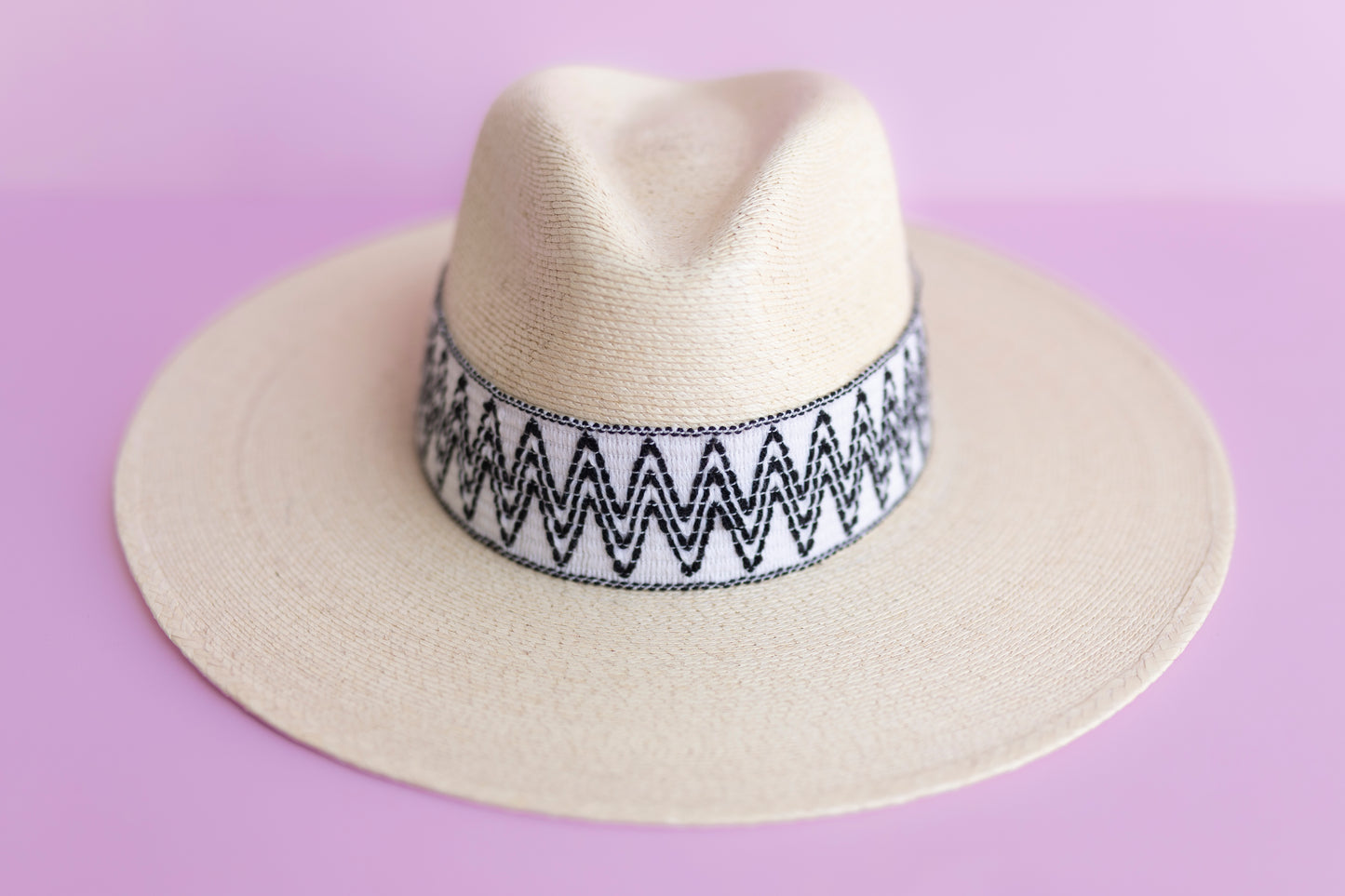 2” Black & White ZigZag Band