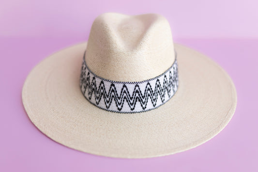 2” Black & White ZigZag Band
