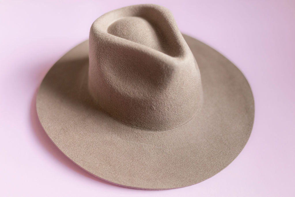 Wool Rancher Hat- Taupe