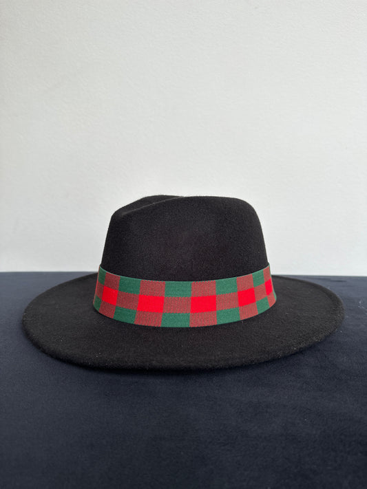 1.5” Reversible Red and Green Gingham