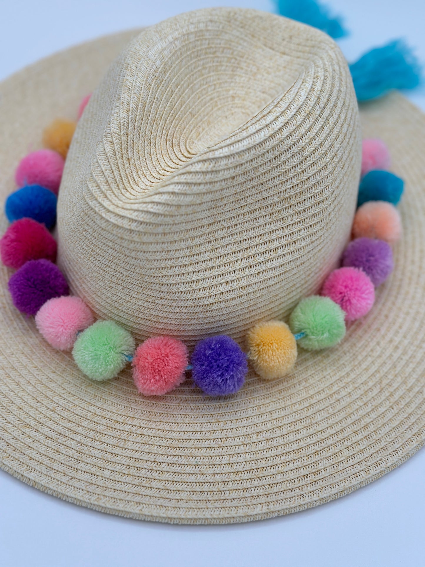 Pastel PomPom Band with Tassel