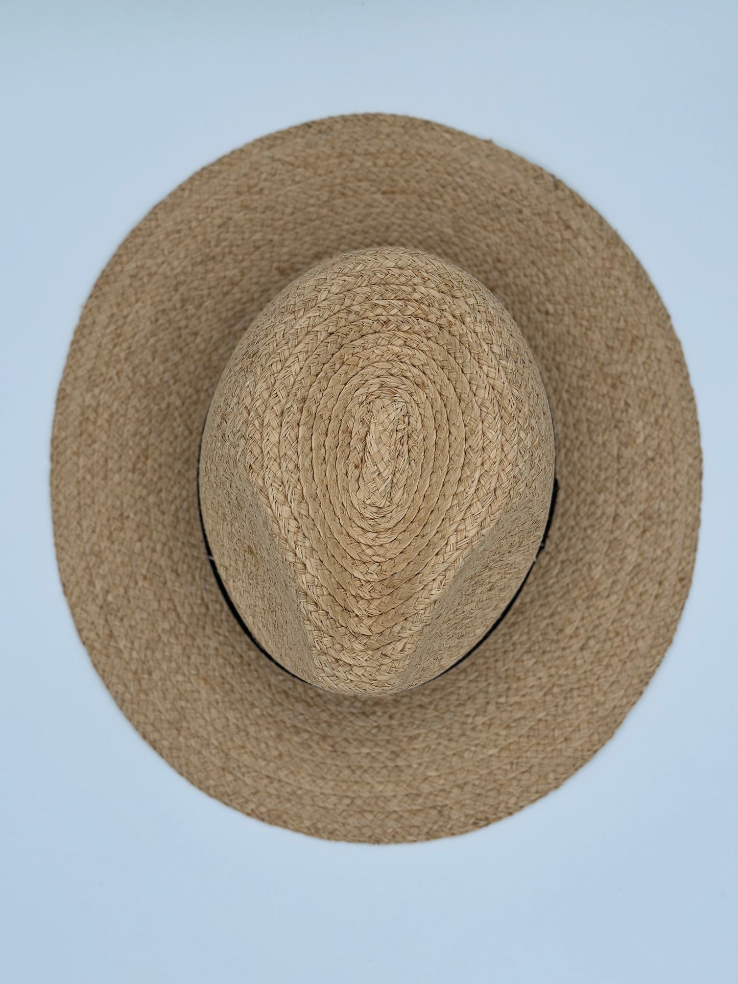 Banded Straw Panama Hat