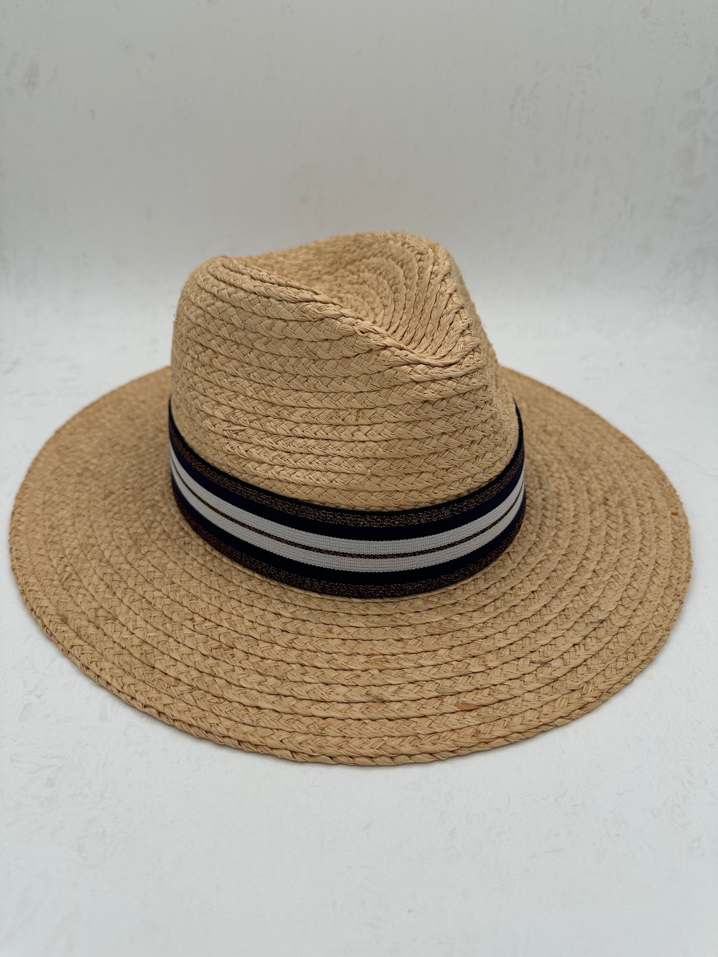 1.5” Navy & Copper Stripes Hat Band