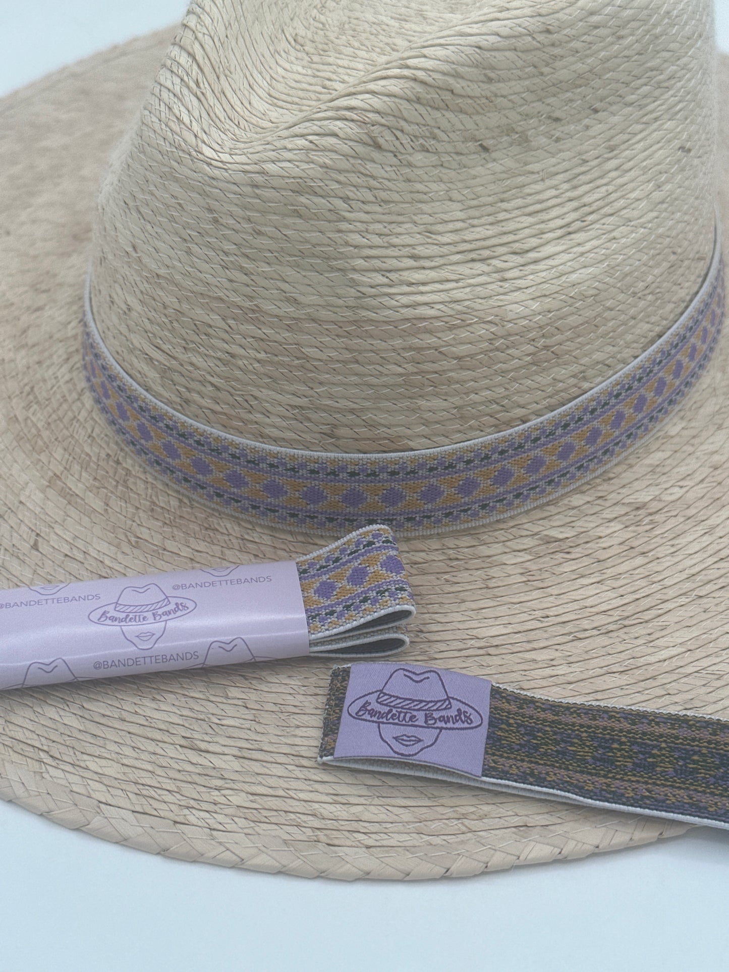 1” Purple & Gold Aztec Hat Band