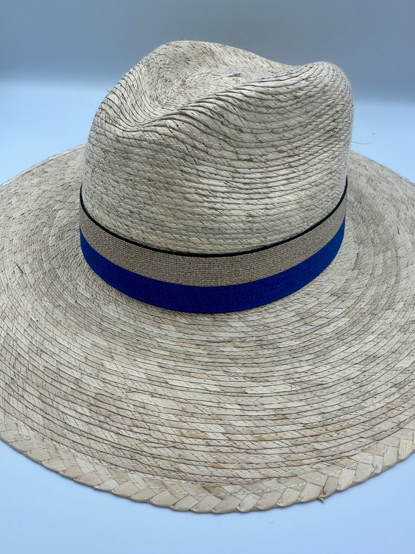 1.5” Blue & Gold 2-Stripe Hat Band