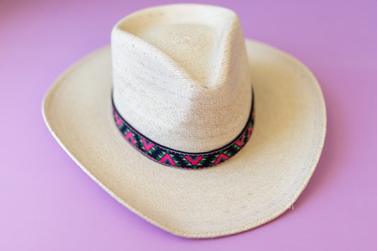 1” Black and Pink Aztec Band