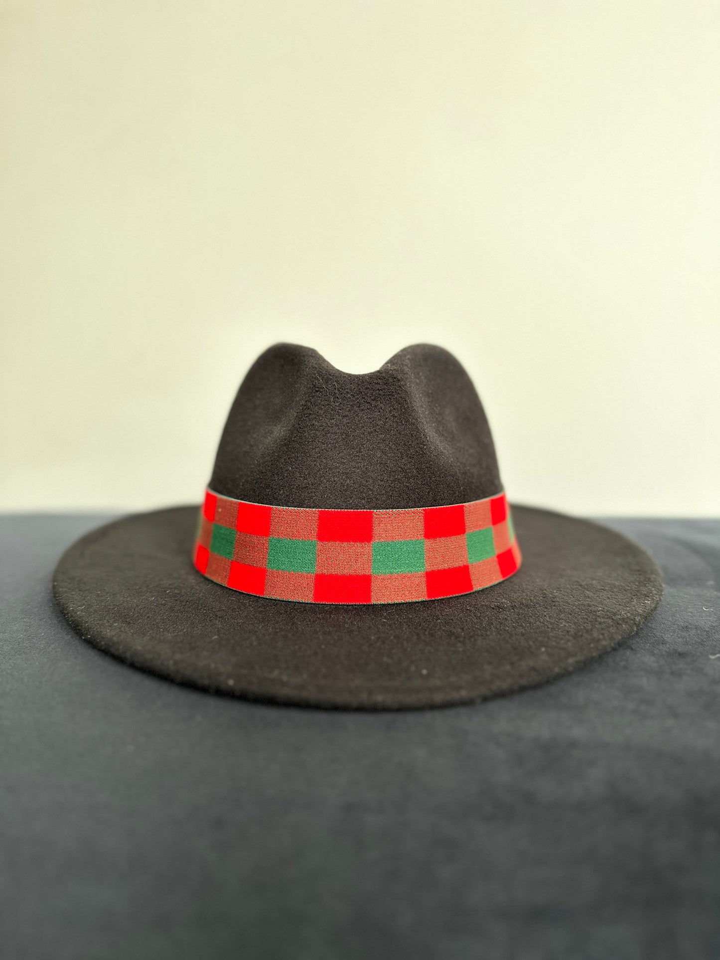 1.5” Reversible Red and Green Gingham