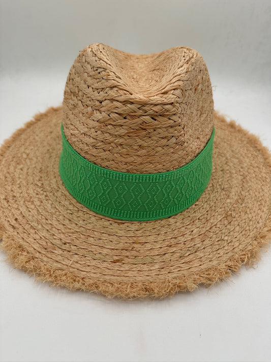 2" Kelly Green Jacquard Hat Band