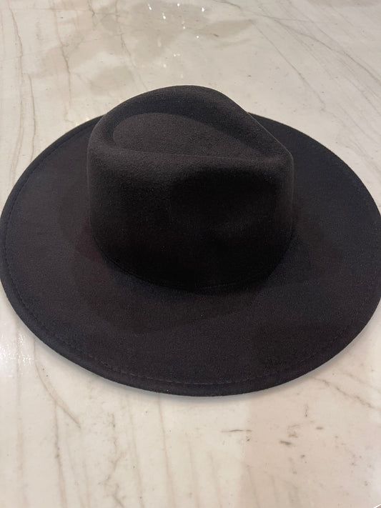 Black Felt Rancher Hat