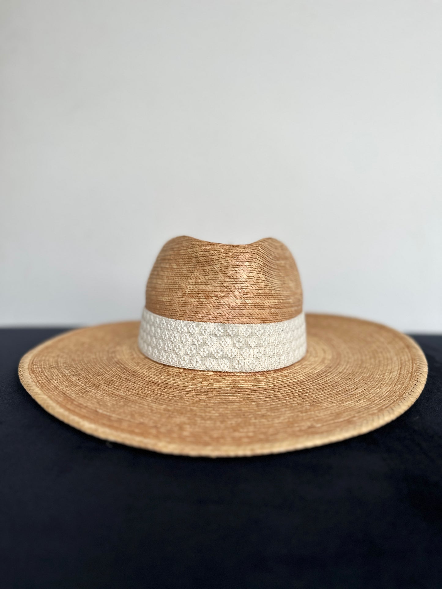 1.5” Ivory Textured Hat Band